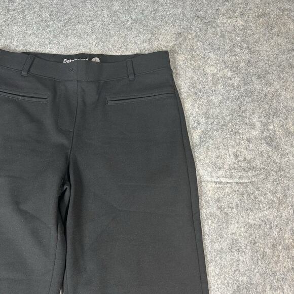 Betabrand Womens Pants Small Black Straight Trousers Pull On Career Stretch Yoga - Picture 2 of 12